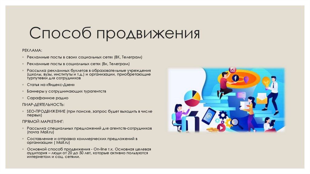 Способ продвижения