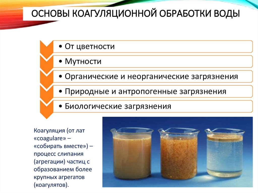 Основы коагуляционной обработки воды