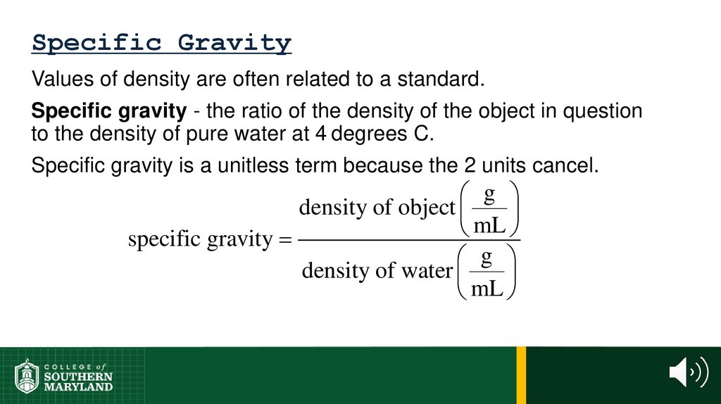 Specific Gravity
