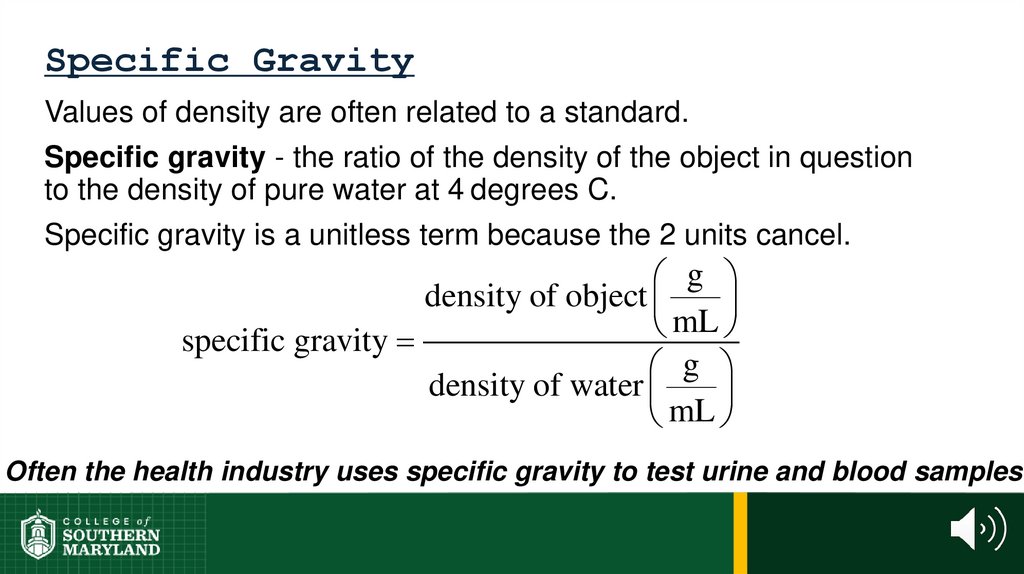 Specific Gravity