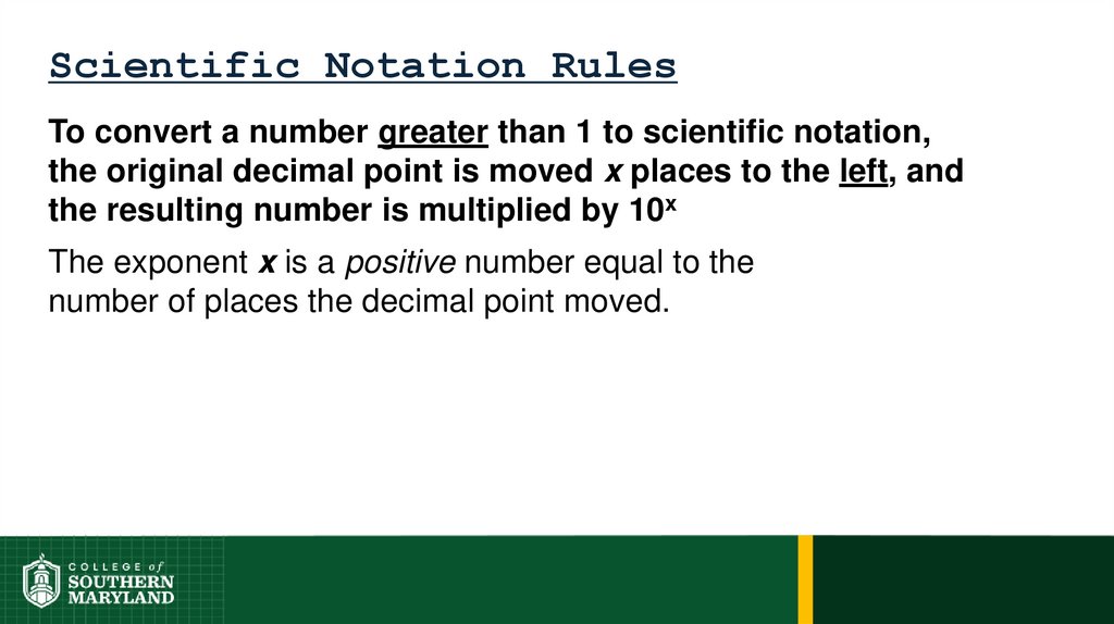 Scientific Notation Rules
