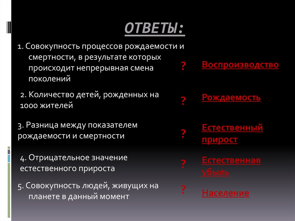 ОТВЕТЫ: