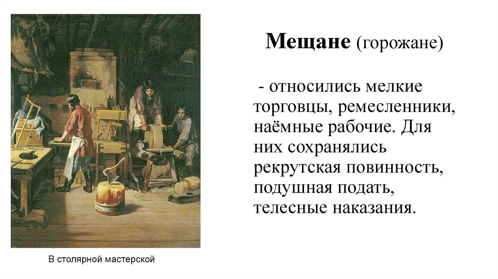 Мещане (горожане)