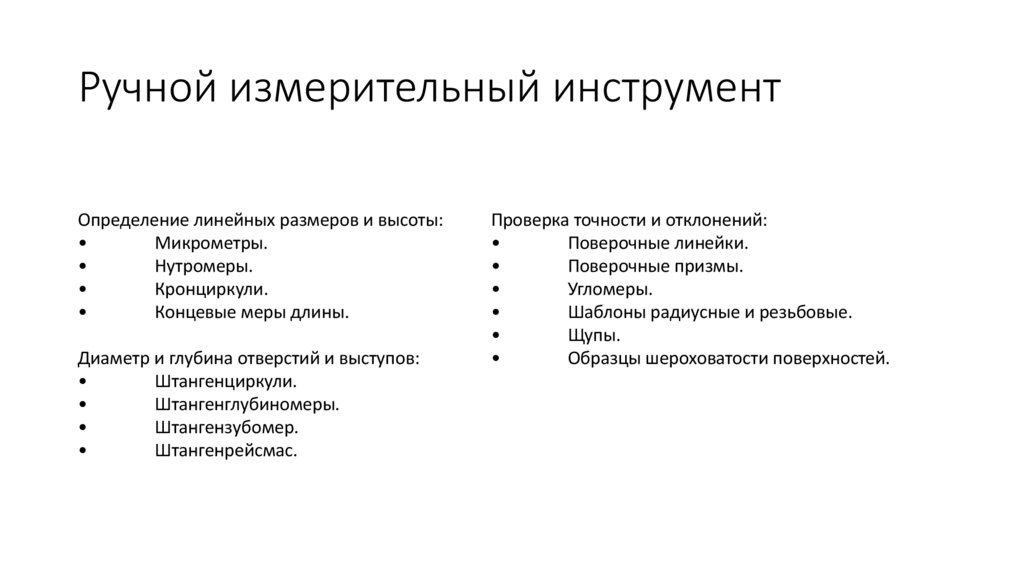 Ручной измерительный инструмент