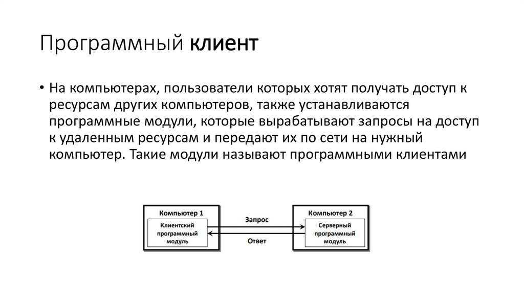 Программный клиент