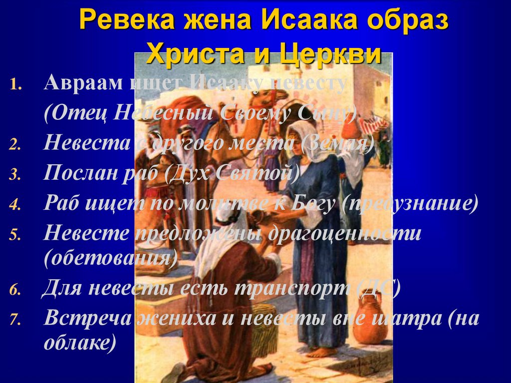 Ревека жена Исаака образ Христа и Церкви