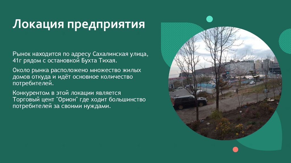 Локация предприятия