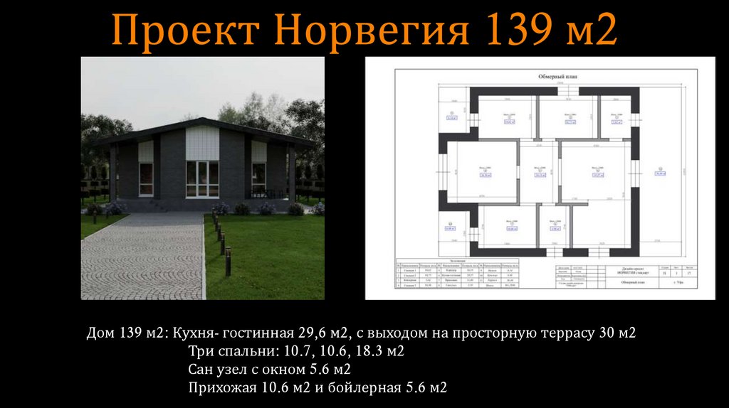 Проект Норвегия 139 м2