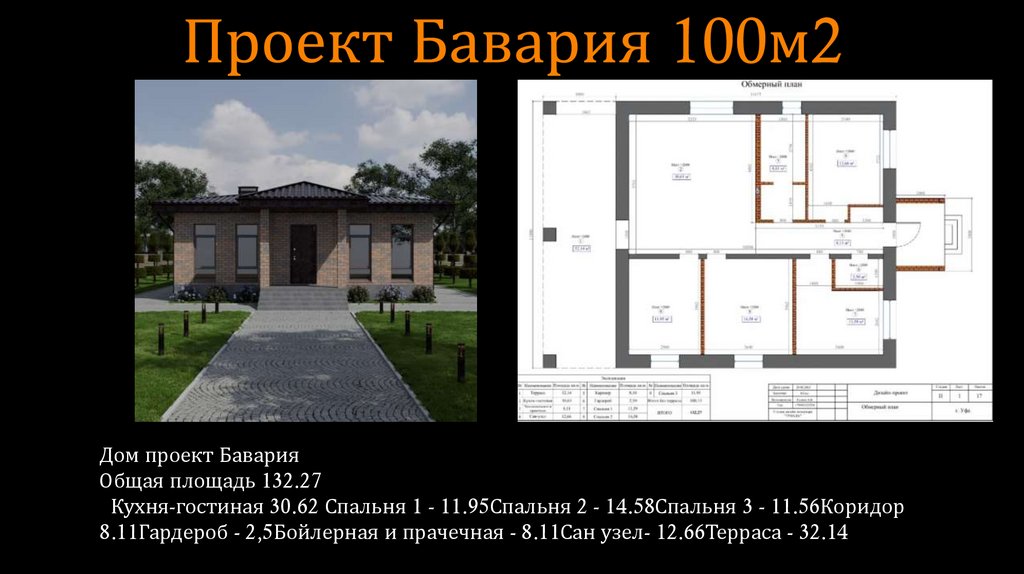 Проект Бавария 100м2