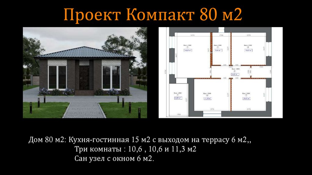 Проект Компакт 80 м2