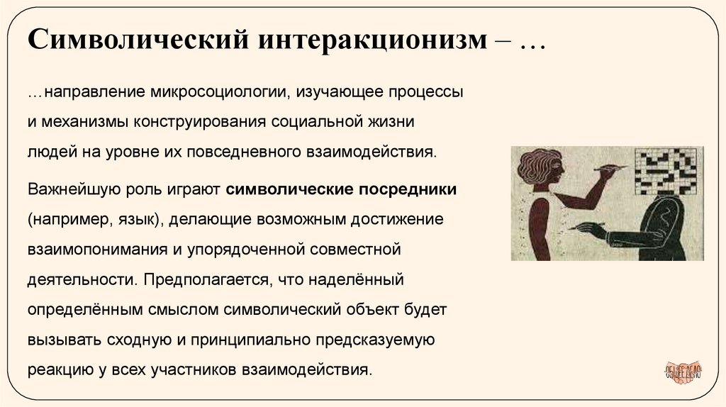 Символический интеракционизм – …