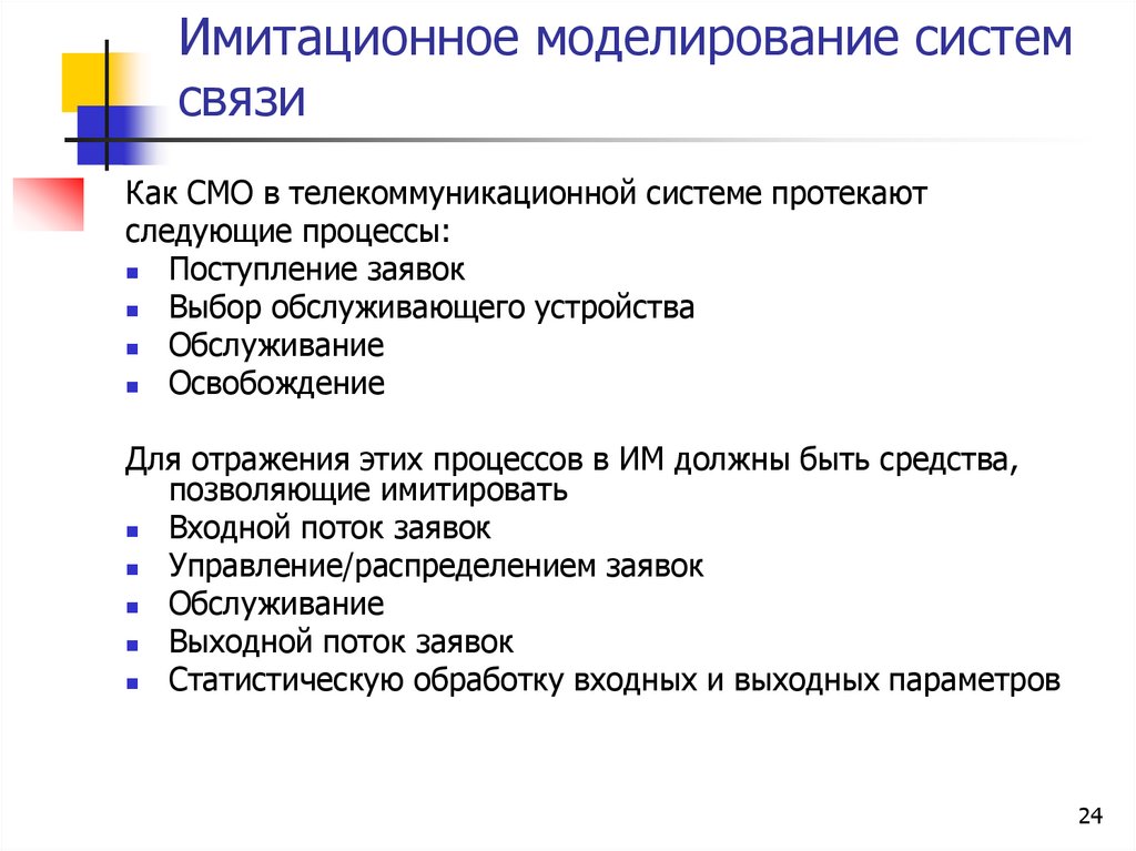 Имитационное моделирование систем связи