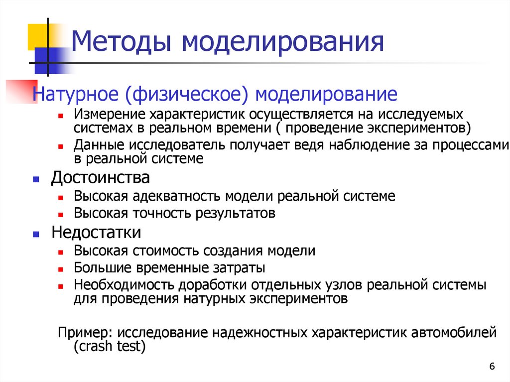 Методы моделирования