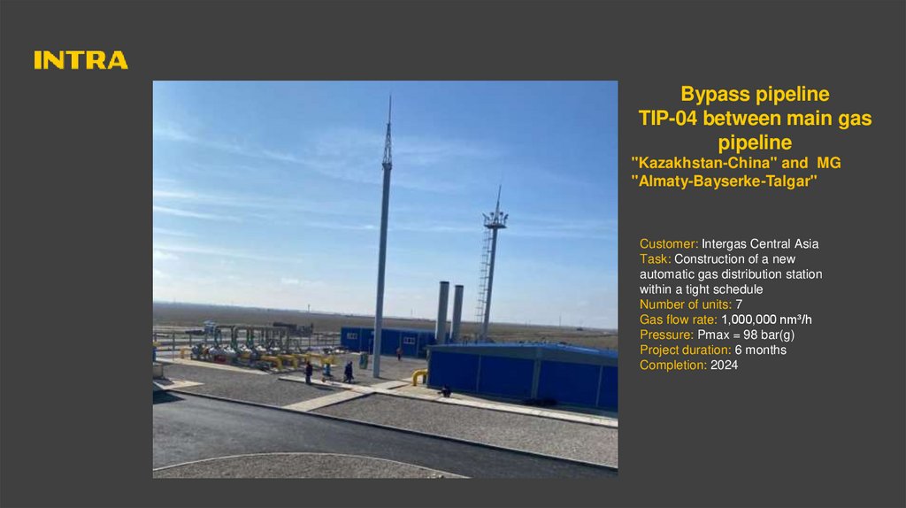 Bypass pipeline TIP-04 between main gas pipeline