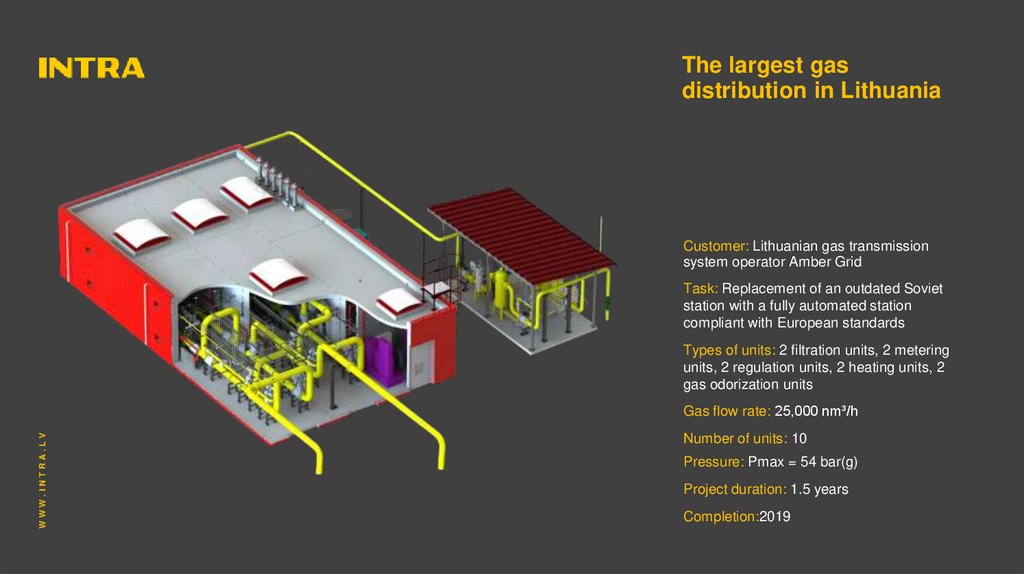 The largest gas distribution in Lithuania