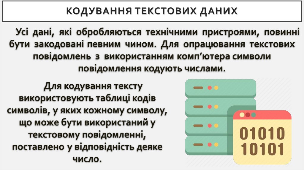 Кодування текстових даних