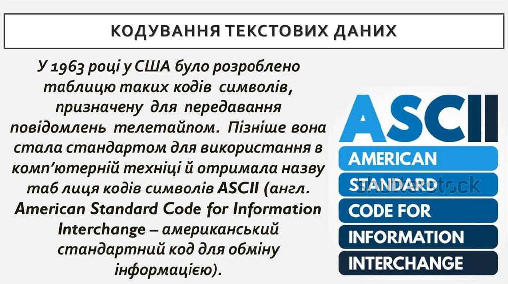 Кодування текстових даних