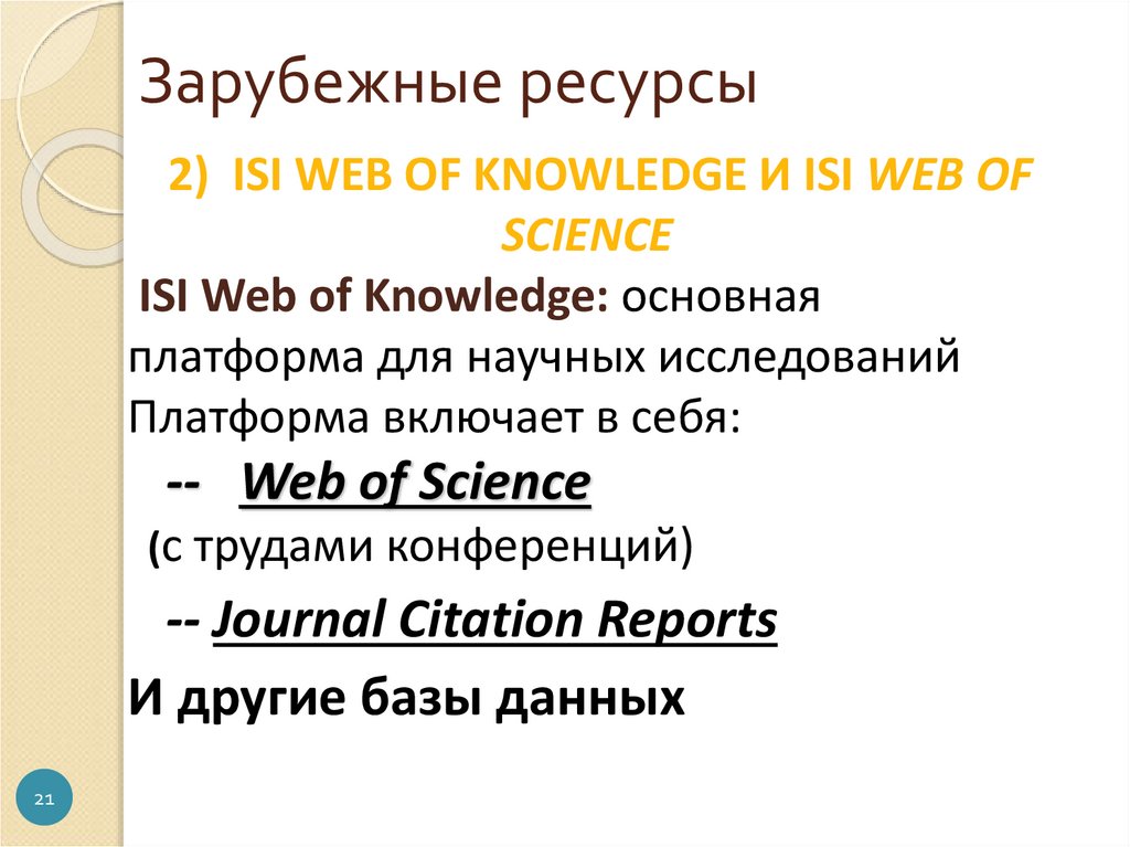 Зарубежные ресурсы