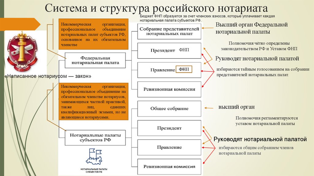 Система и структура российского нотариата