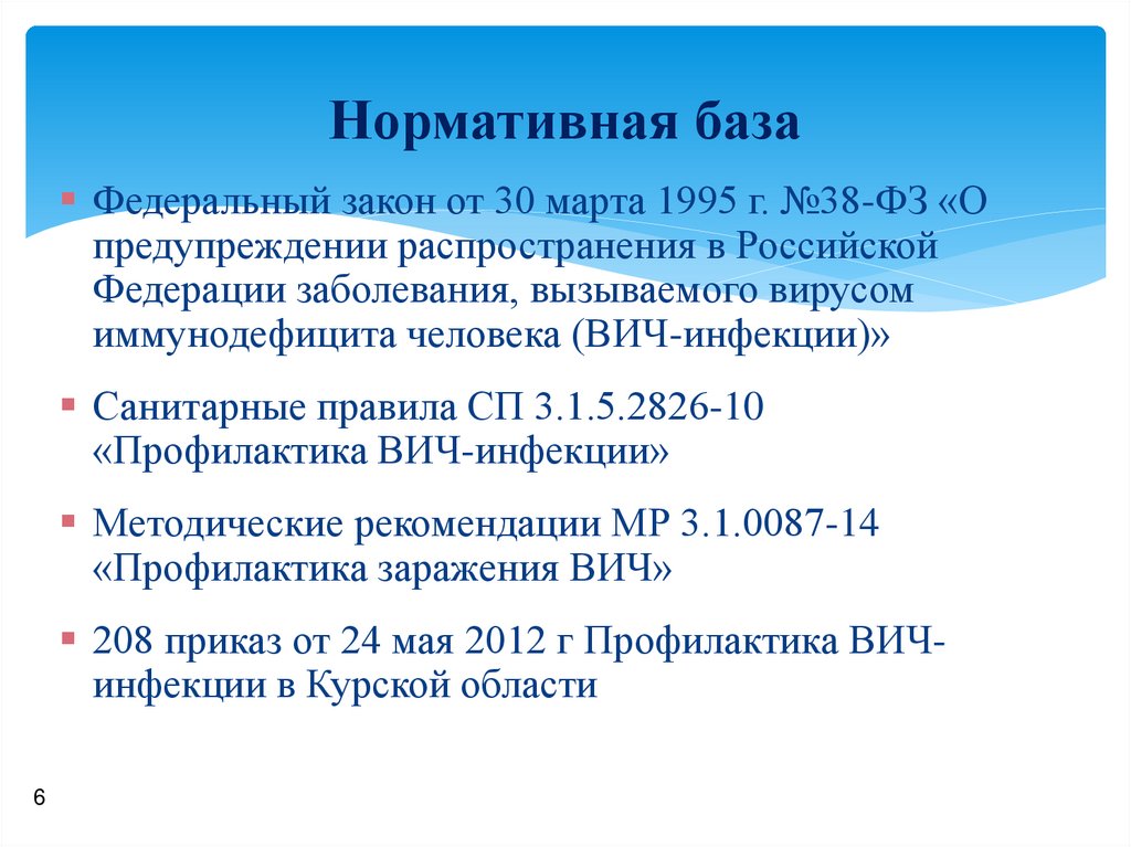 Нормативная база