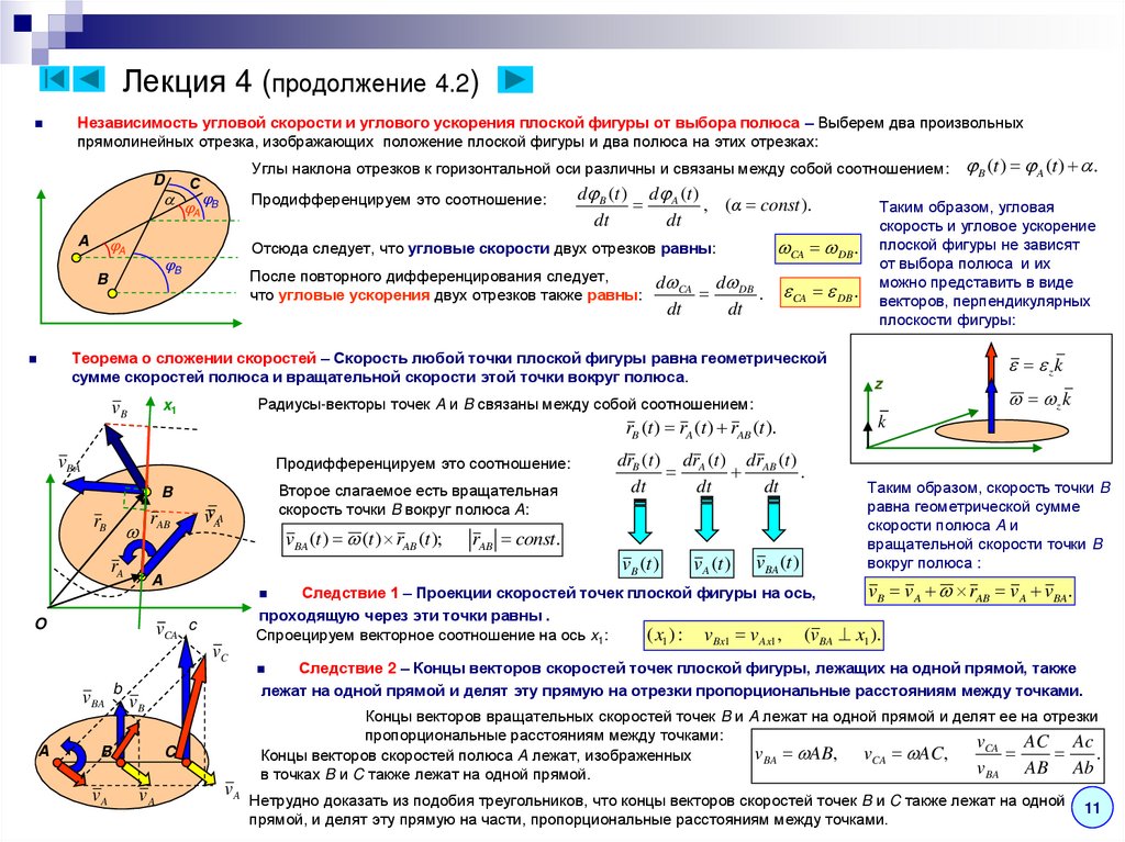 Лекция 4 (продолжение 4.2)