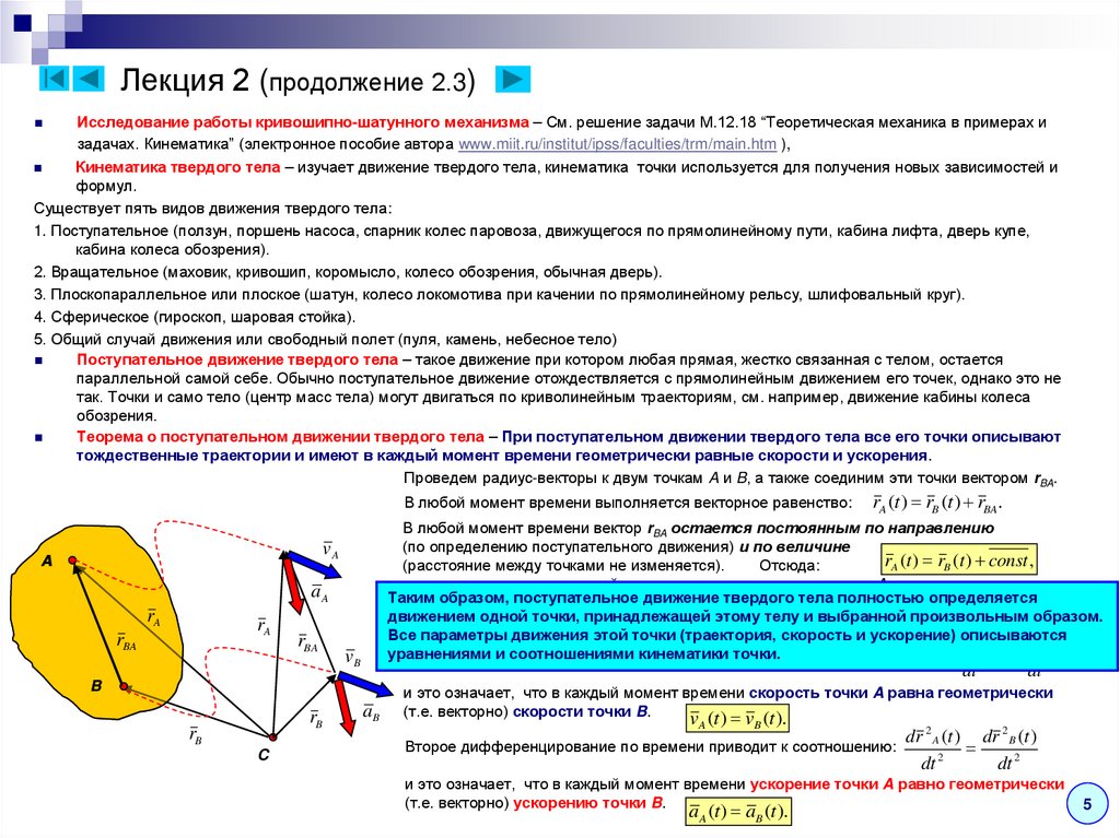 Лекция 2 (продолжение 2.3)