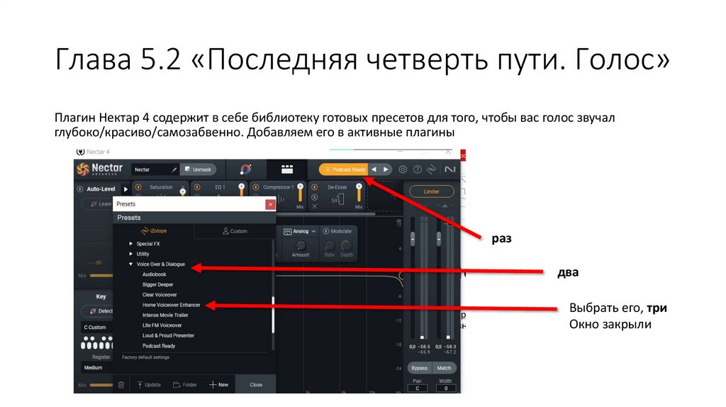 Глава 5.2 «Последняя четверть пути. Голос»
