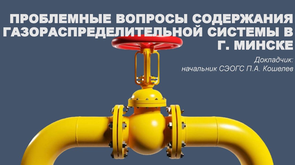 Проблемные вопросы содержания газораспределительной системы в г. Минске