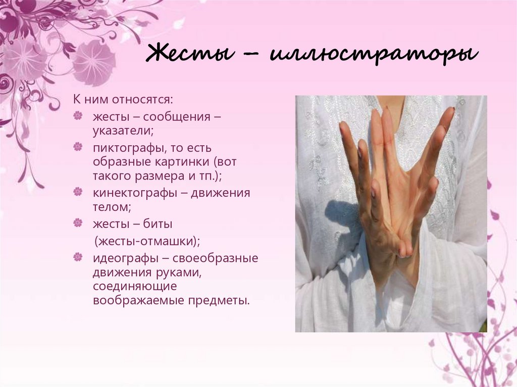 Жесты – иллюстраторы