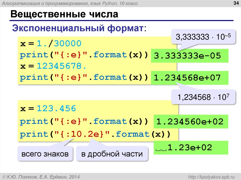 Вещественные числа