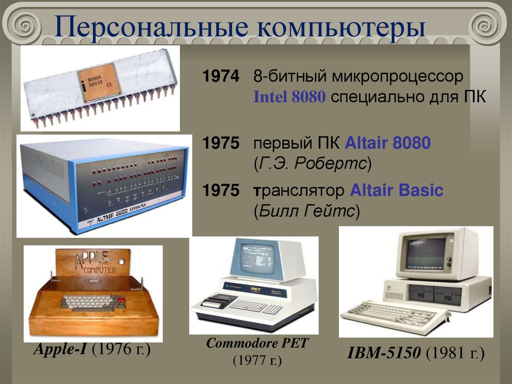 Персональные компьютеры