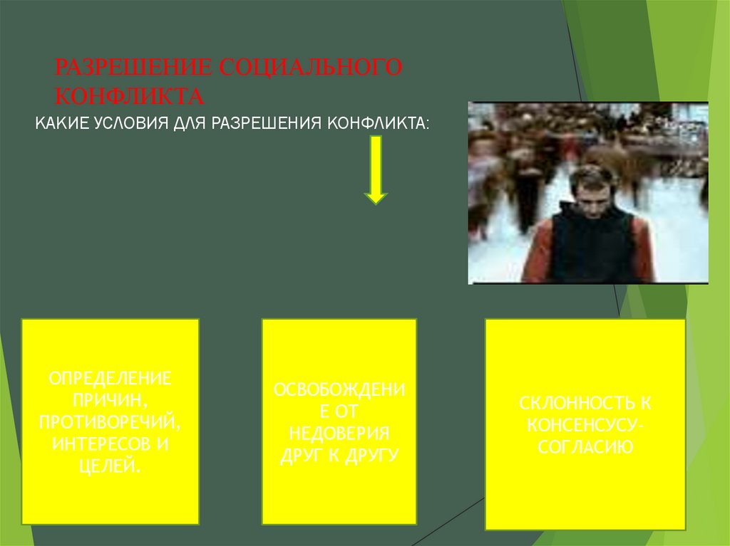 РАЗРЕШЕНИЕ СОЦИАЛЬНОГО КОНФЛИКТА