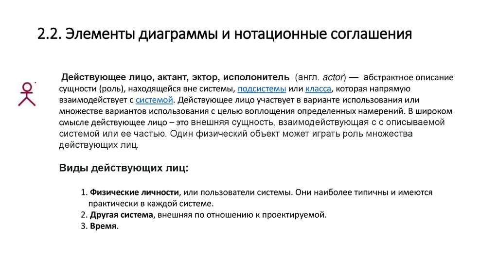 2.2. Элементы диаграммы и нотационные соглашения