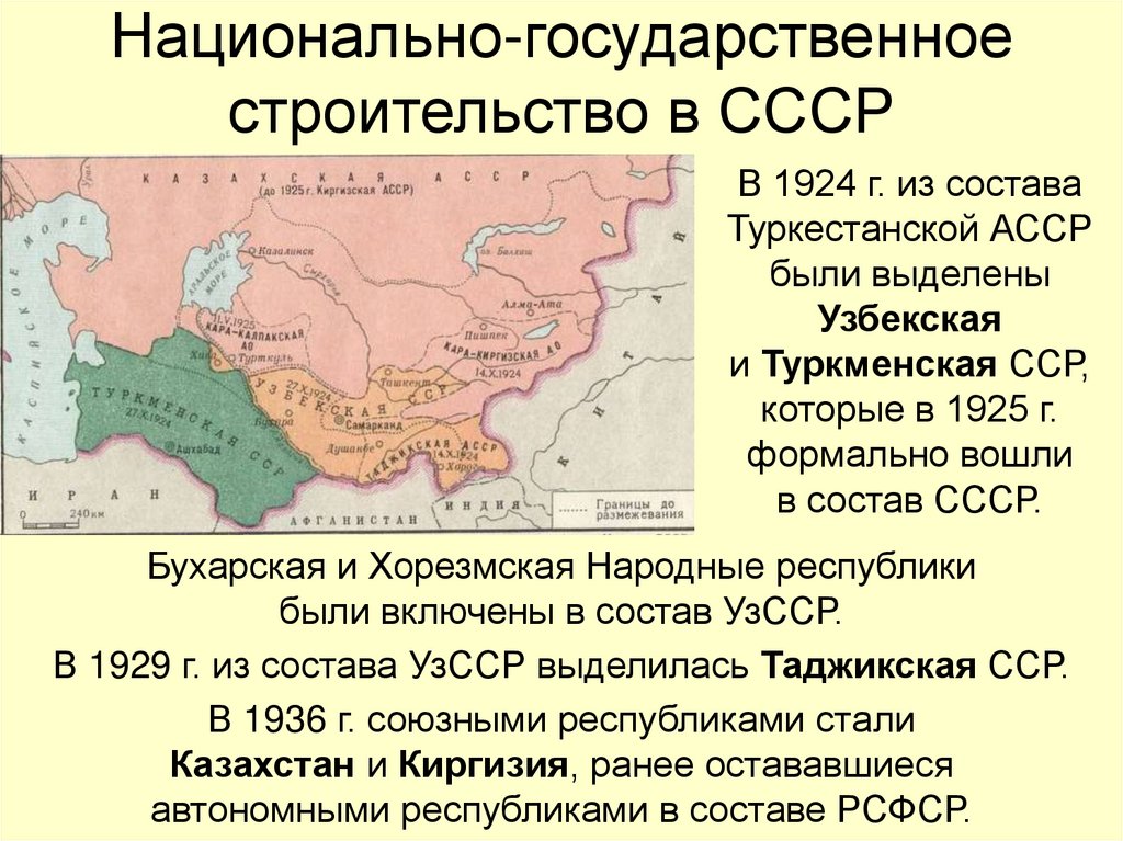 Национально-государственное строительство в СССР