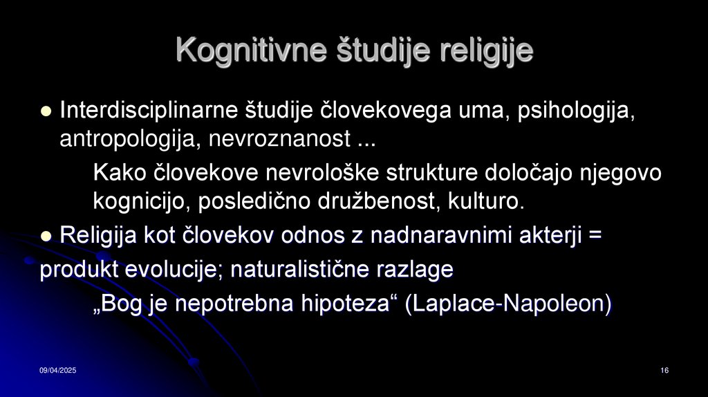 Kognitivne študije religije