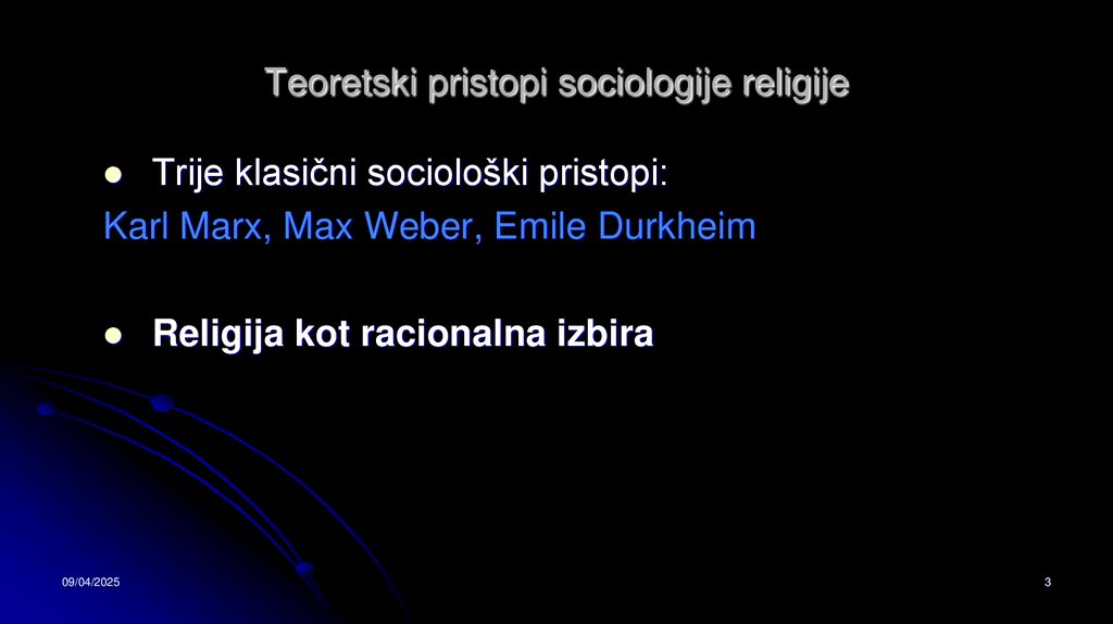 Teoretski pristopi sociologije religije