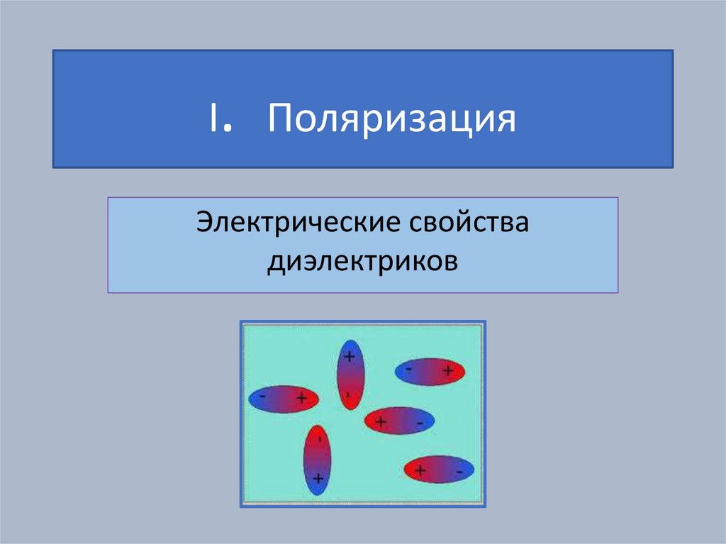 I. Поляризация