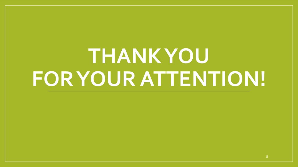 Thank you for your attention!