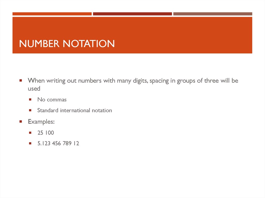 Number Notation