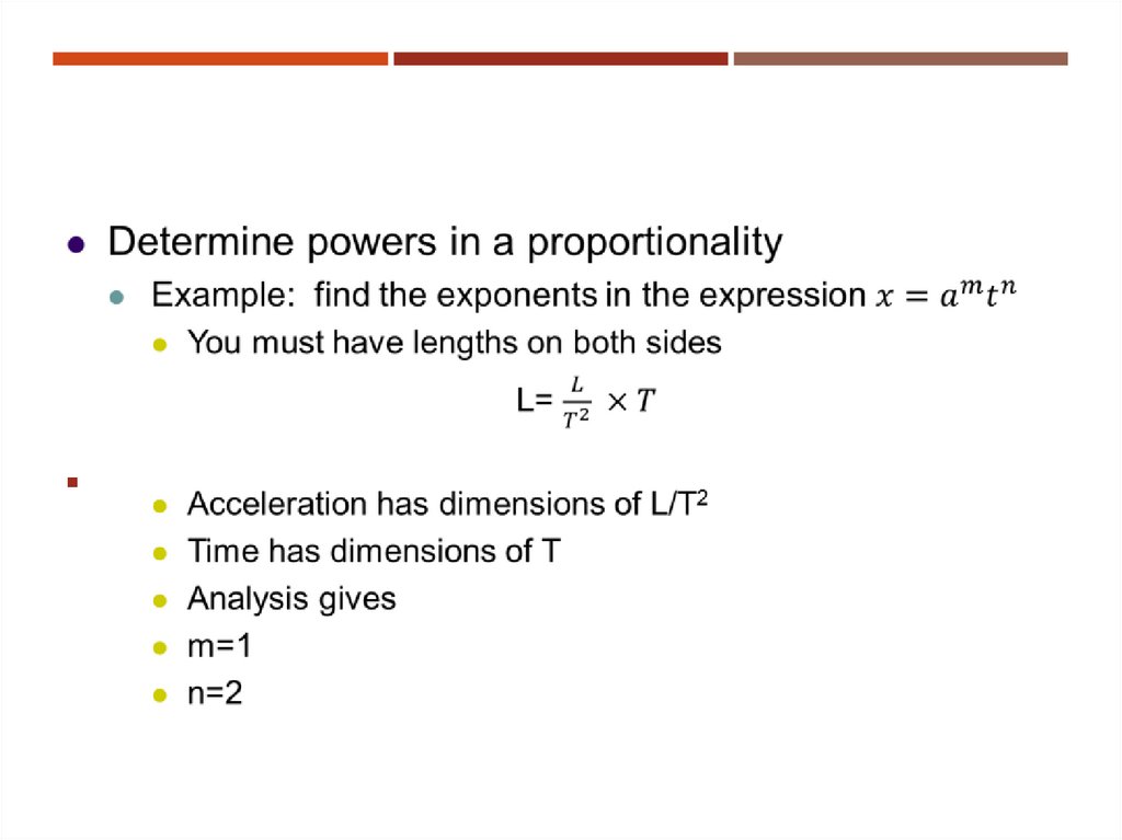 Dimensional Analysis to Determine a Power Law