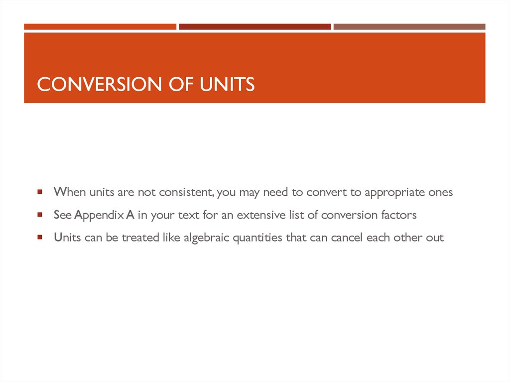Conversion of Units