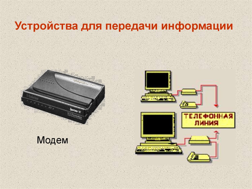 Устройства для передачи информации