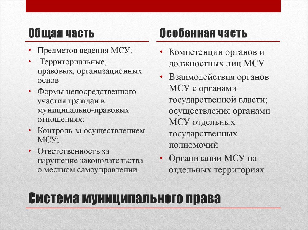 Система муниципального права
