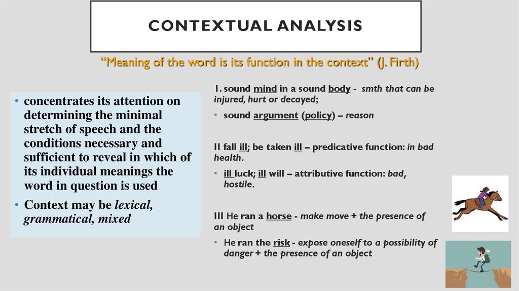Contextual analysis
