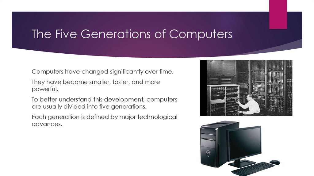 The Five Generations of Computers