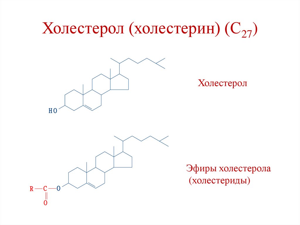 Холестерол (холестерин) (С27)
