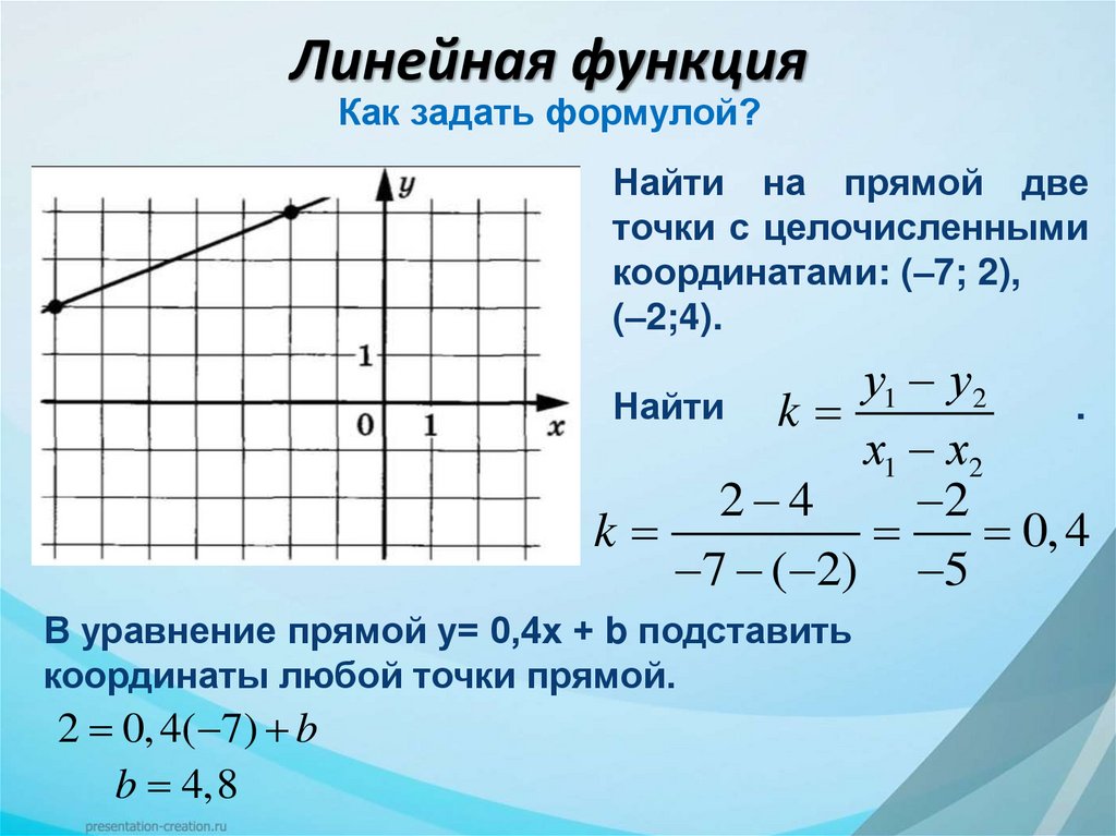 Линейная функция