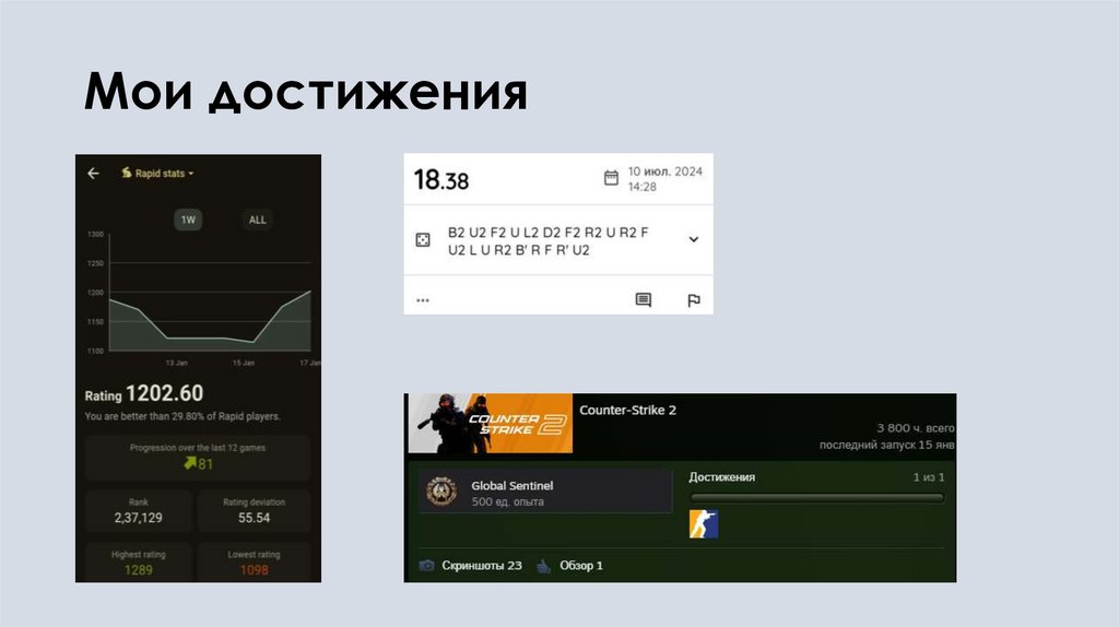 Мои достижения