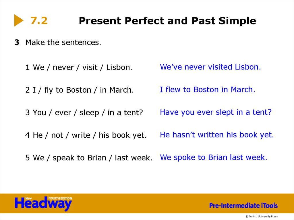 Present Perfect and Past Simple