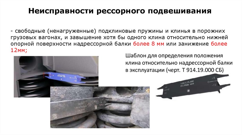 Неисправности рессорного подвешивания